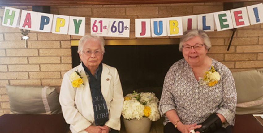 Sisters in Texas celebrate their 60th Jubilee in 2021. 