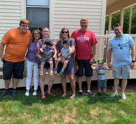 Meet our donor, Don Stoll, who grew up in the center of a family blessed with three SSND aunts. This photo is of him and his immediate family, including children and grandchildren.