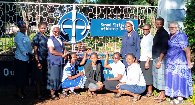Sister Jeanne Goessling is featured with postulants in the Province of Africa. 