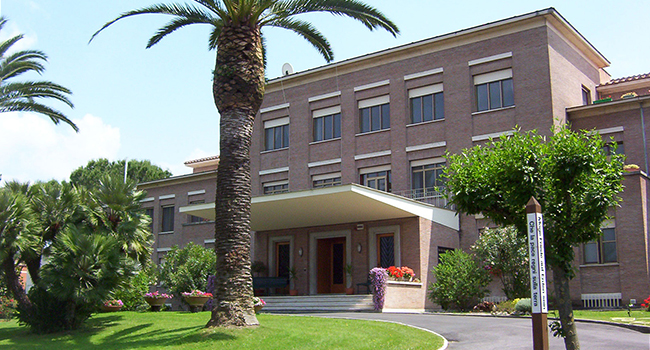 The Generalate, located in Rome, is home to many sisters. Along with office space, chapel and guests room. This is a photo of the main building on the grounds.