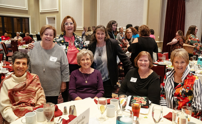 Attendees enjoy the Women's Leadership Luncheon on March 4, 2024 in St. Louis.