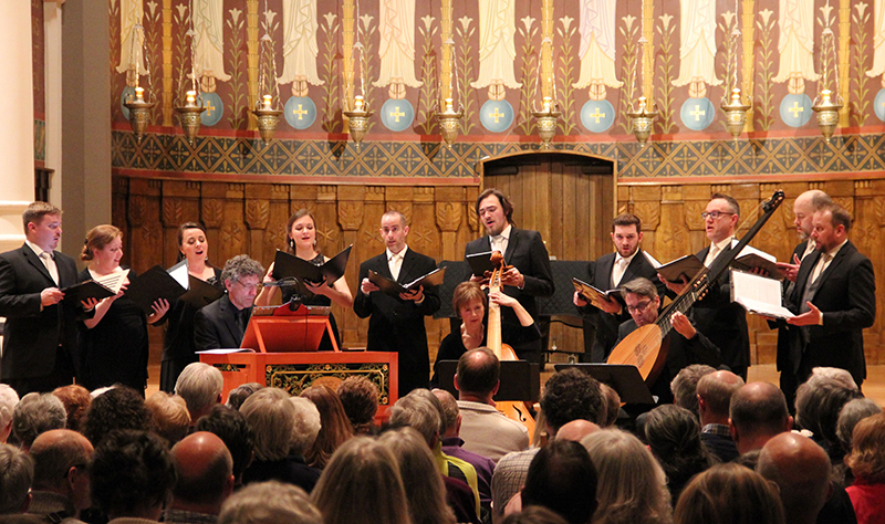 Photo of Rose Ensemble in concert.