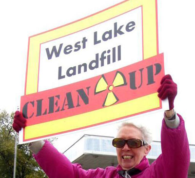 West Lake landfill protest