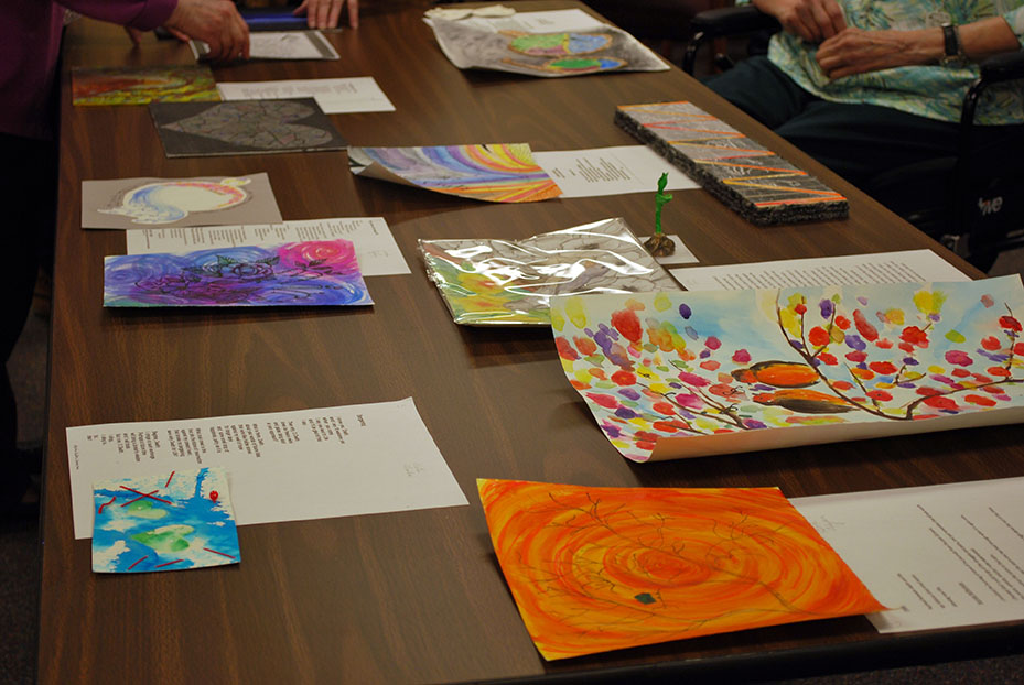 School Sisters of Notre Dame and Mount Mary University art therapy students combined forces to make writing and art about the process of aging