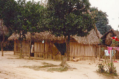 This photograph from Sister Leah shows a typical house during the ministry, 1985-96.