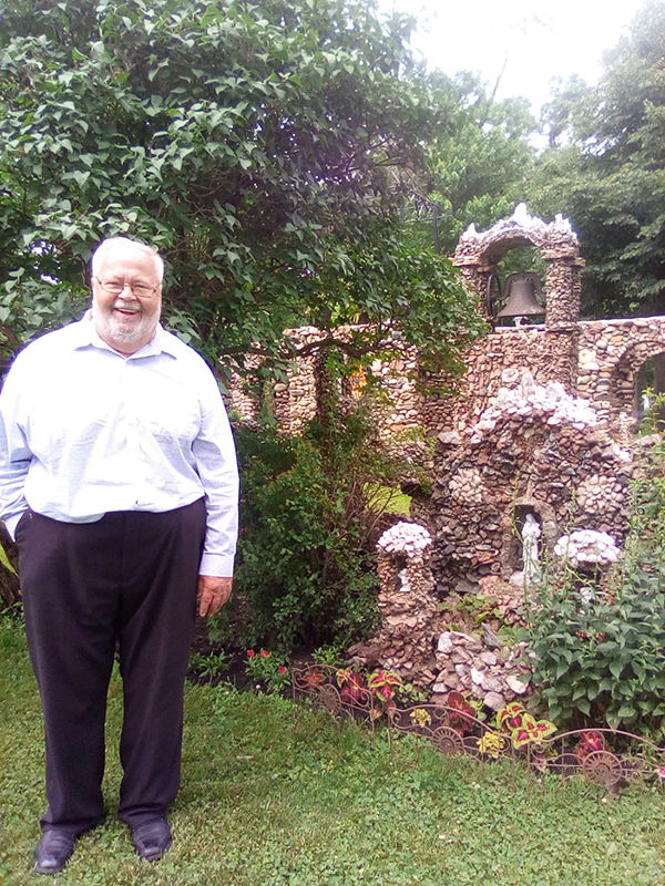 Father Gene Stenzel's first shrine built at the age of 10.