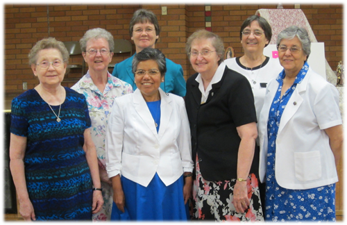 Members of the Novitiate Community with Sister Maria Gomez