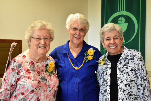 Sisters Dana Marie Heffner, Elizabeth Newman and Carol Marie George at Jubilee 2023 Celebration in Covington, Louisiana. 