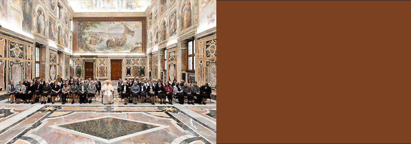 Pope Francis meets with SSND at the 25th General Chapter
