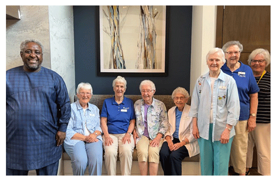eNews September 2023, Dr. Edwin Bogonko recently ran into Sister Marion Welter at St. Francis Hospital in Shakopee, Minnesota and remembers fondly when SSND came to his village in Kisii, Kenya.