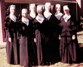 St. Raphael the Archangel (SRA) parish in St. Louis and the two gifts they donated to the School Sisters of Notre Dame (SSND) this Lent season. This photo features seven sisters at SRA from 1966-1967.