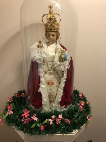 Infant of Prague statue at St. Francis de Sales, St. Paul, Minnesota.