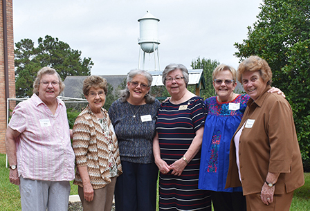 Sisters and donors gather for a photo during the 2019 Mass of Appreciation at St. Mary of the Pines, Chatawa, Mississippi.