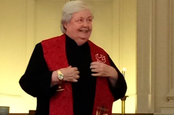 Donor and associate, Rosemary Redmond, continues to be graced by her connection with SSND and the associates. This is a photo of her.  