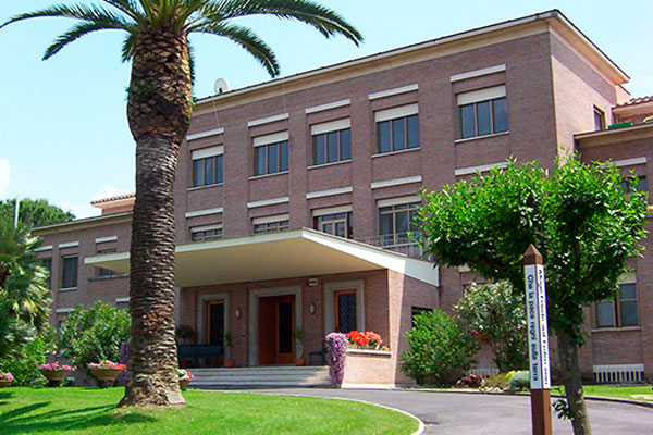 The Generalate, located in Rome, is home to many sisters. Along with office space, chapel and guests room. This is a photo of the main building on the grounds.  
