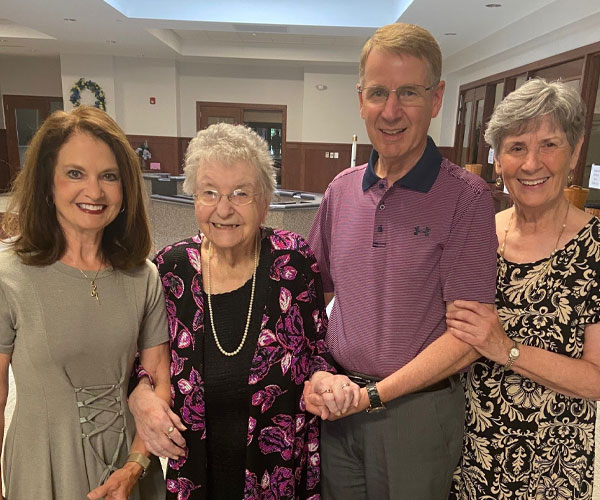 Sister Joyce Kolbet, a 50-year Jubilarian, reflects on the meaning of Jubilee and asks all to reflect with her. This photo is of S. Joyce and her family at her brother and sistr-in-laws celebration of vow renewal. 