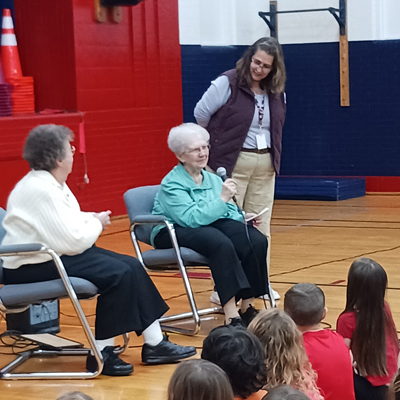 Sisters Susan Bunde and Margaret Ann Murawski participate in Catholic Schools Week Celebrations 