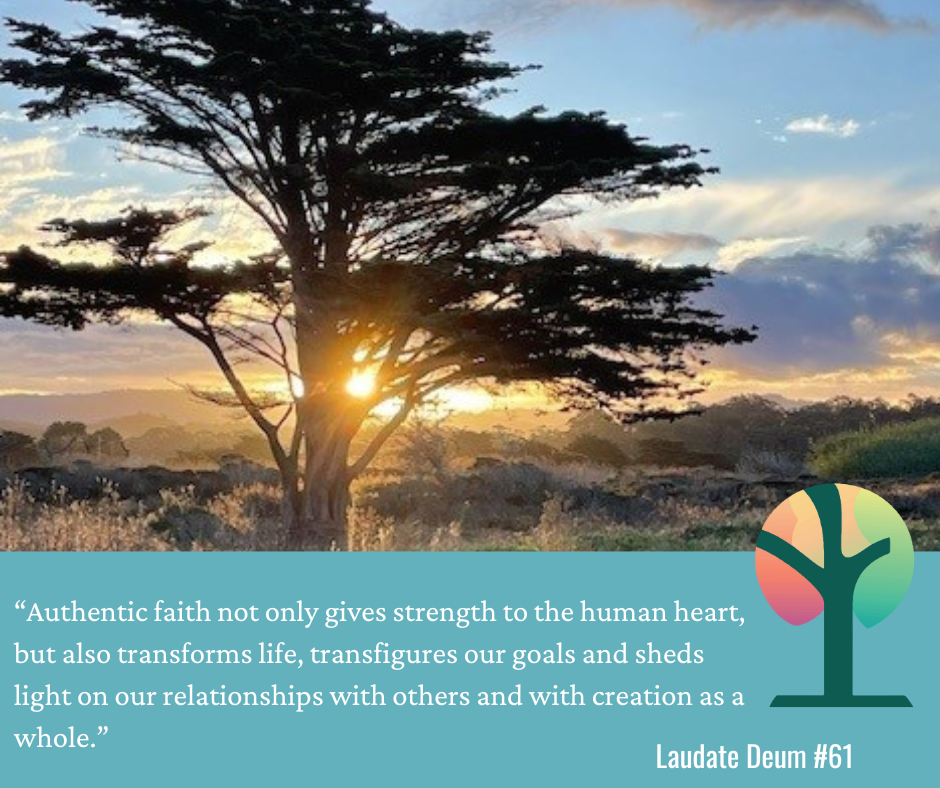 2024 Lent Reflections Laudato Si Second Sunday of Lent image.