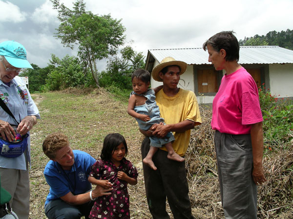 Sister Mary Kennedy and other SSNDs from the Central Pacific Province minister to the people of Monte Verde, Honduras. 