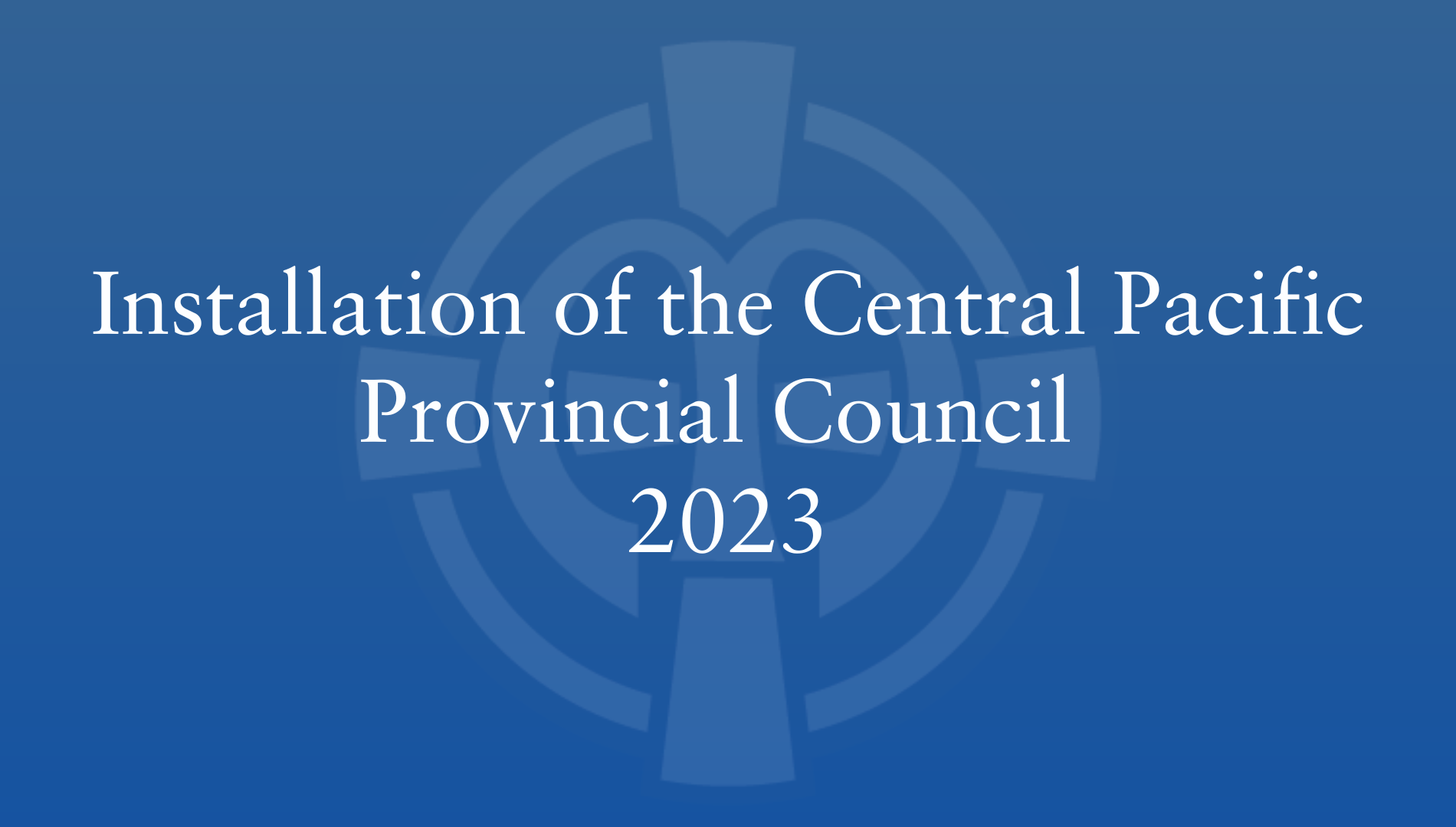 Video placeholder image for the Installation onf the 2023 Provincial Council